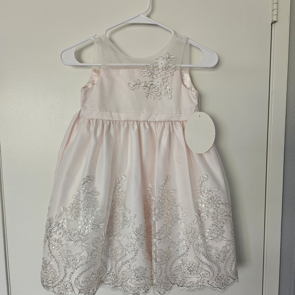 American Princess Light Pink Floral Dress
